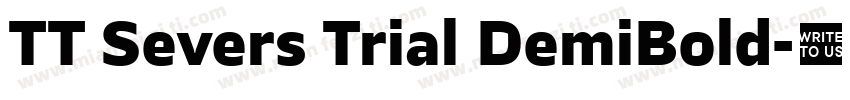 TT Severs Trial DemiBold字体转换